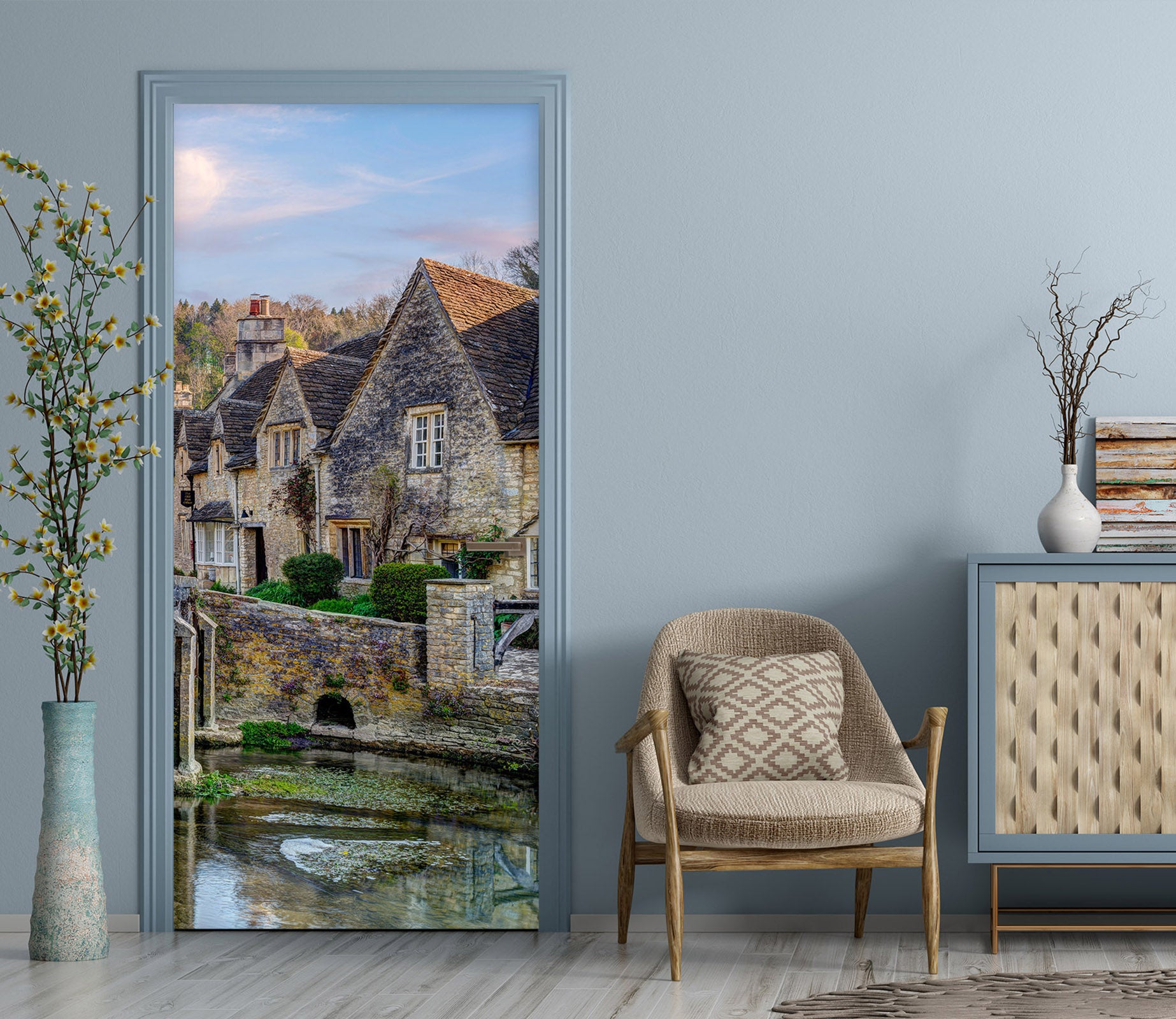 3D Stone House 5154 Assaf Frank Door Mural