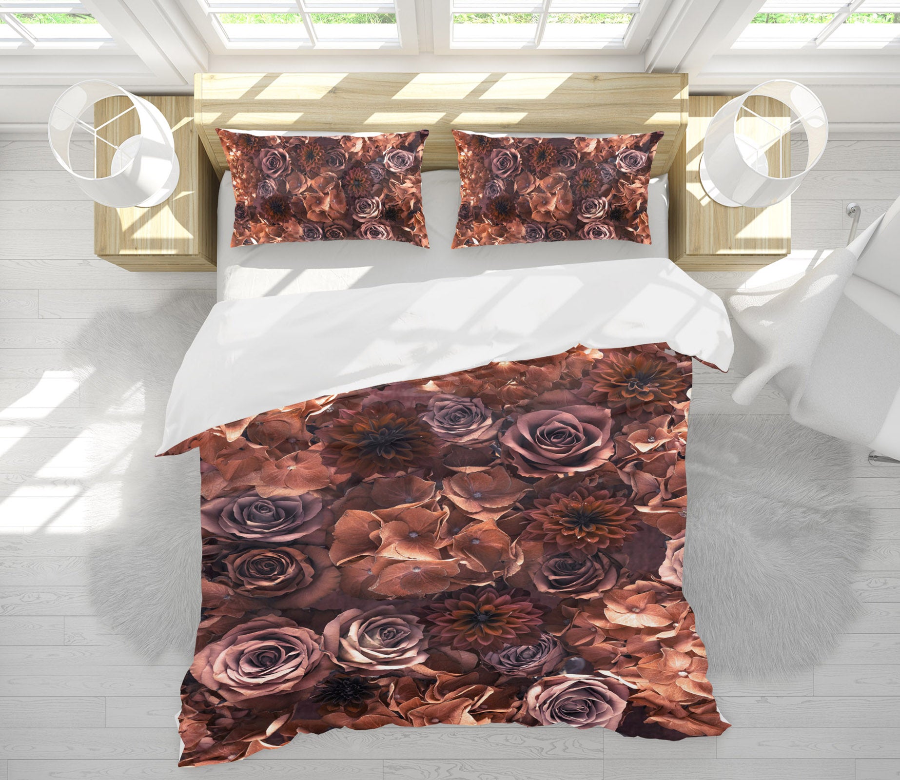 3D Rose Petal 7126 Assaf Frank Bedding Bed Pillowcases Quilt Cover Duvet Cover