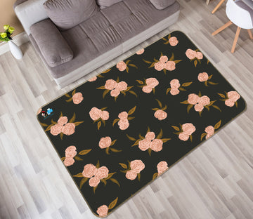 3D Pink Bouquet 10792 Kashmira Jayaprakash Rug Non Slip Rug Mat