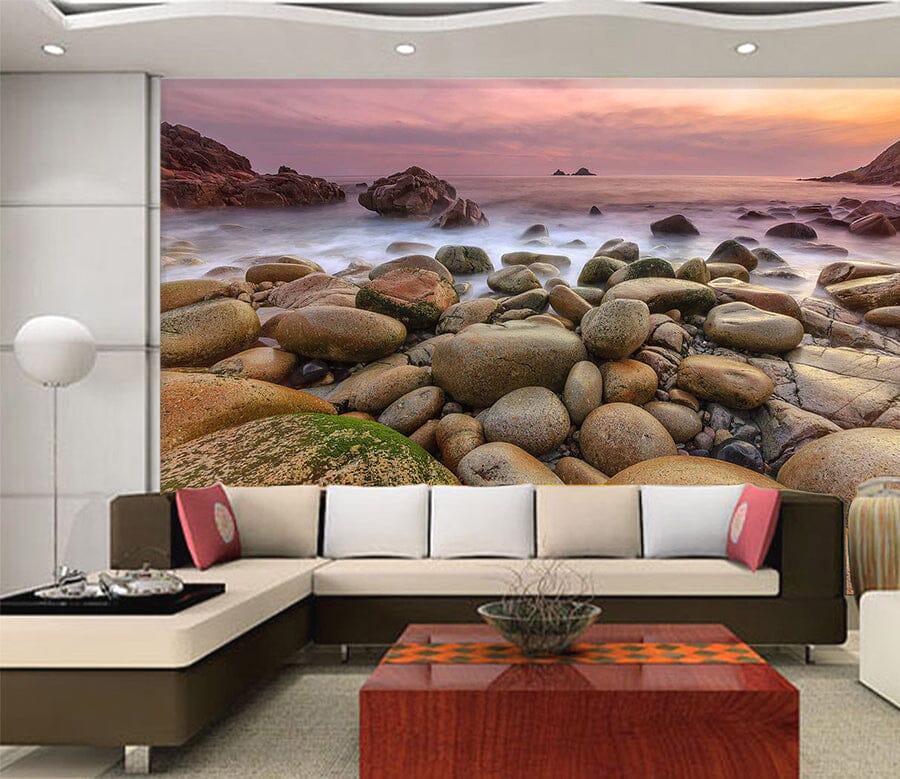 3D Sea Stones 1029 Wall Murals Wallpaper AJ Wallpaper 2 