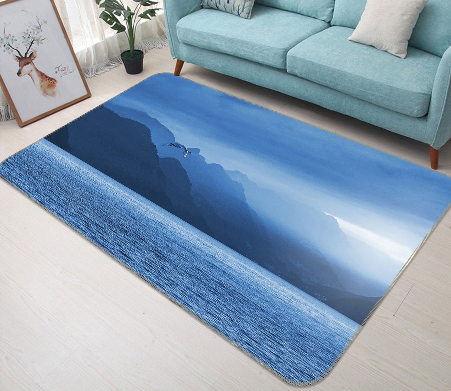 3D Sea Surface Sunshine 605 Animal Non Slip Rug Mat Mat AJ Creativity Home 