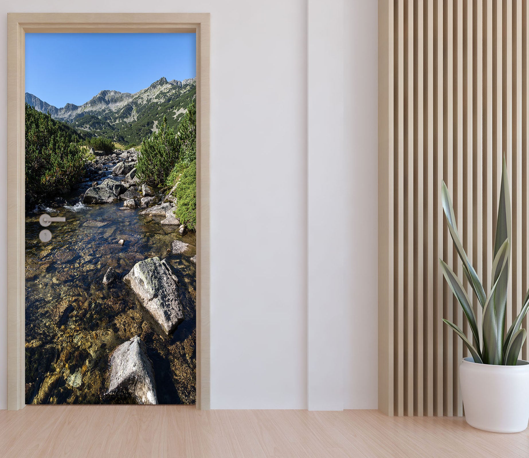 3D Stone Stream 25081 Door Mural