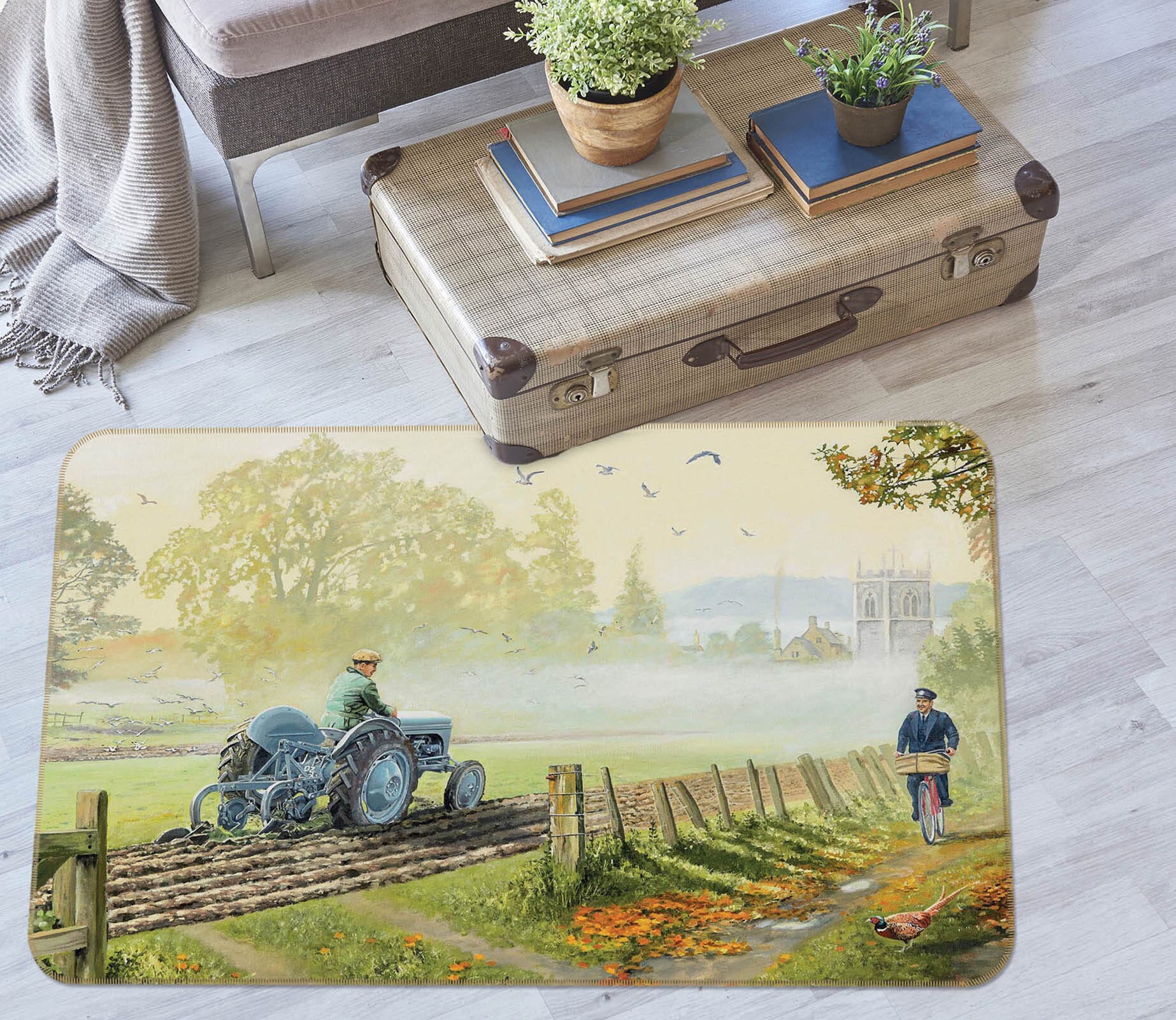 3D Early Birds 1073 Trevor Mitchell Rug Non Slip Rug Mat Mat AJ Creativity Home 