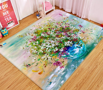 3D Beautiful Bouquet 1229 Skromova Marina Rug Non Slip Rug Mat