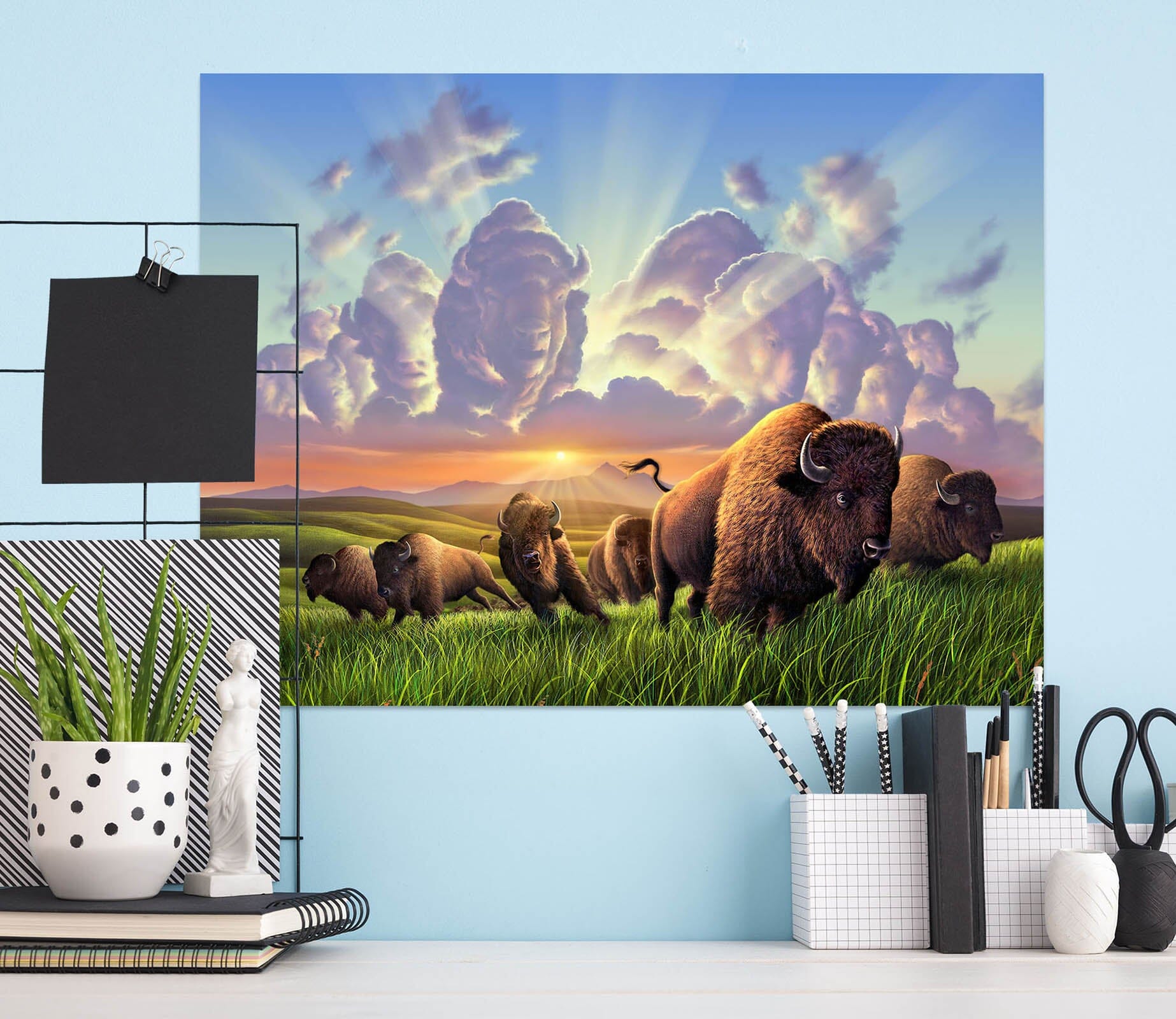 3D Stampede 013 Jerry LoFaro Wall Sticker Wallpaper AJ Wallpaper 2 