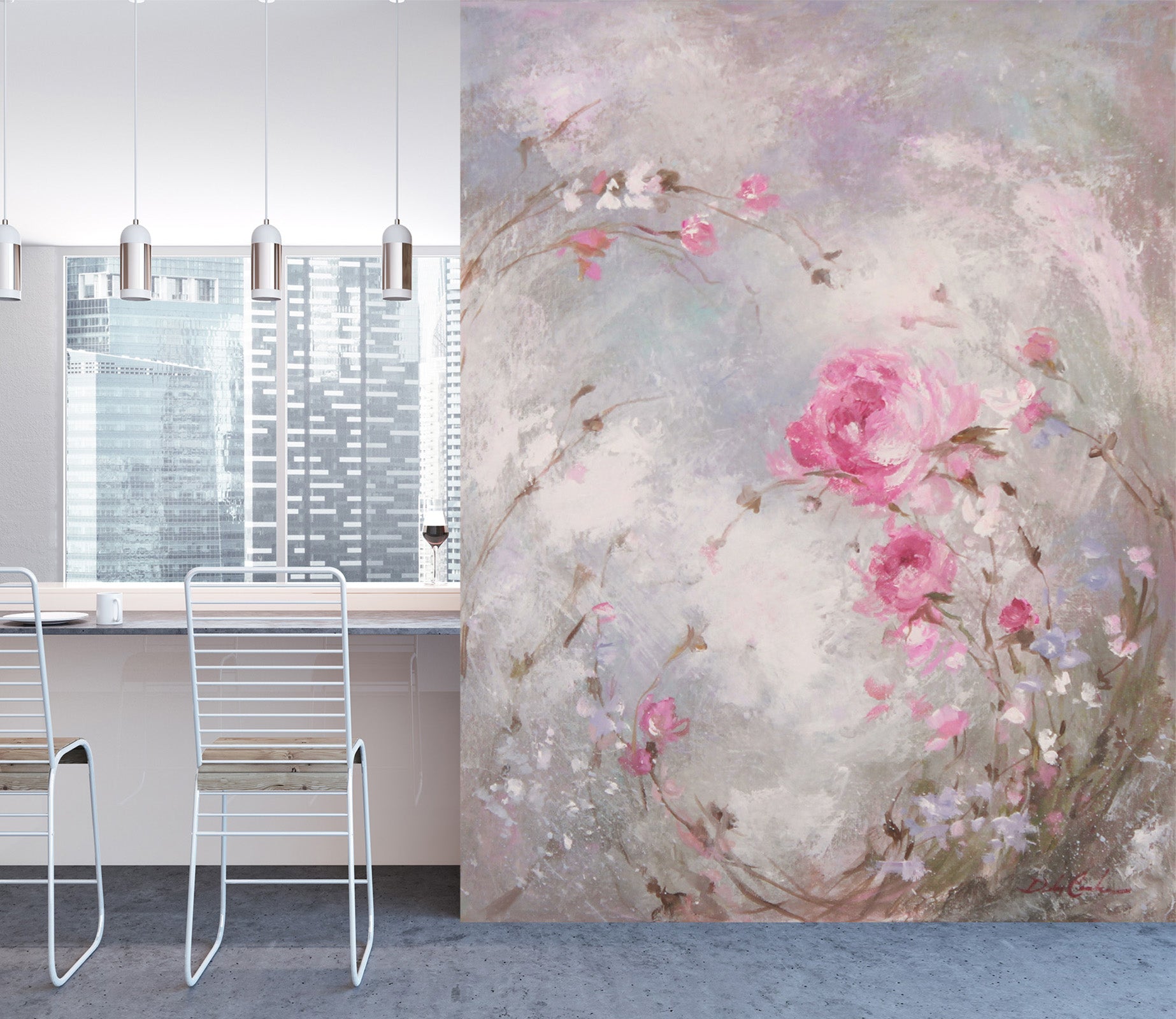 3D Flower Bush 3140 Debi Coules Wall Mural Wall Murals