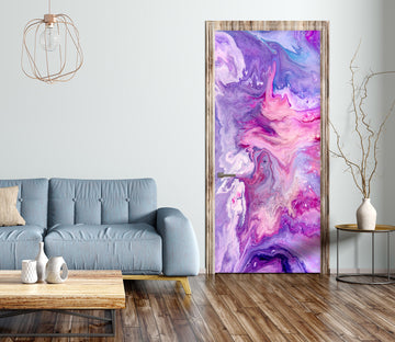 3D Colorful Purple 21168 Door Mural