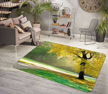 3D Grassland Trees 83214 Assaf Frank Rug Non Slip Rug Mat