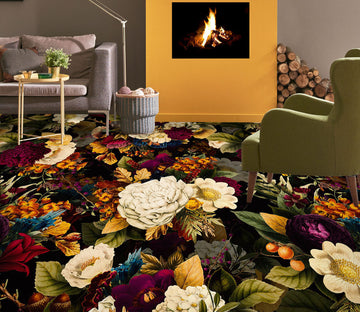 3D Flower Bush 99189 Uta Naumann Floor Mural