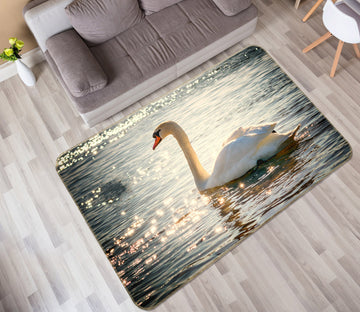 3D Lake Swan 69022 Animal Non Slip Rug Mat