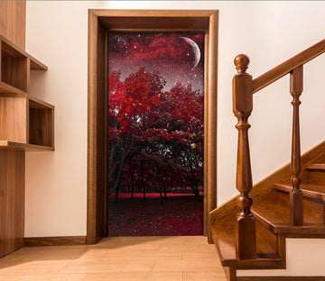 3D Mangrove Forest Moon 24059 Door Mural