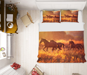 3D Horse 19208 Bed Pillowcases Quilt