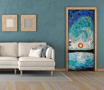 3D Sea Shadow Sun 112194 Dena Tollefson Door Mural