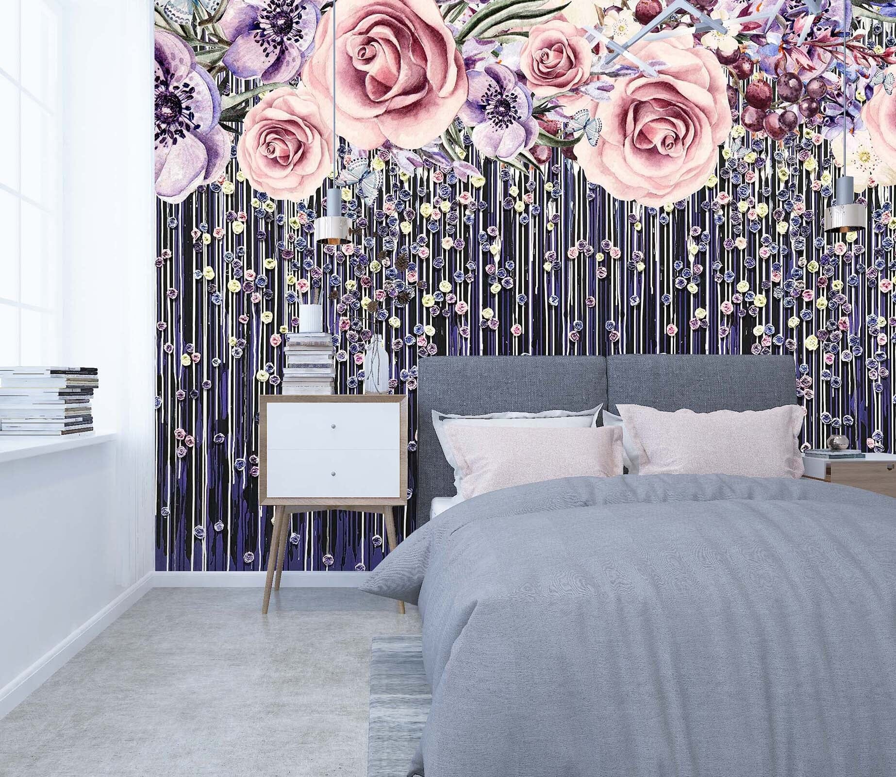 3D Rose Curtain 118 Wall Murals Wallpaper AJ Wallpaper 2 