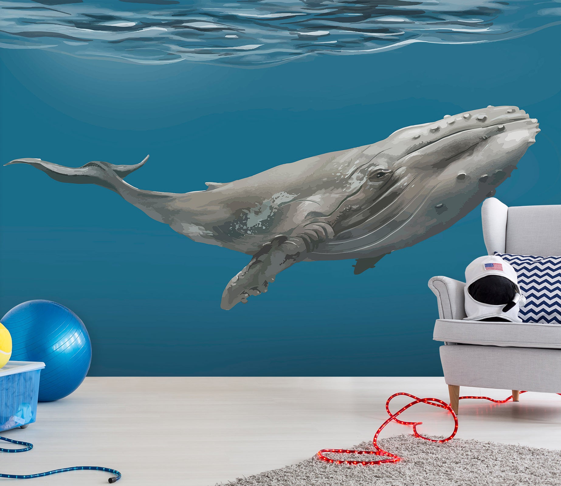 3D Whale 58030 Wall Murals