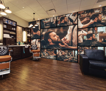 3D Haircut 115140 Barber Shop Wall Murals