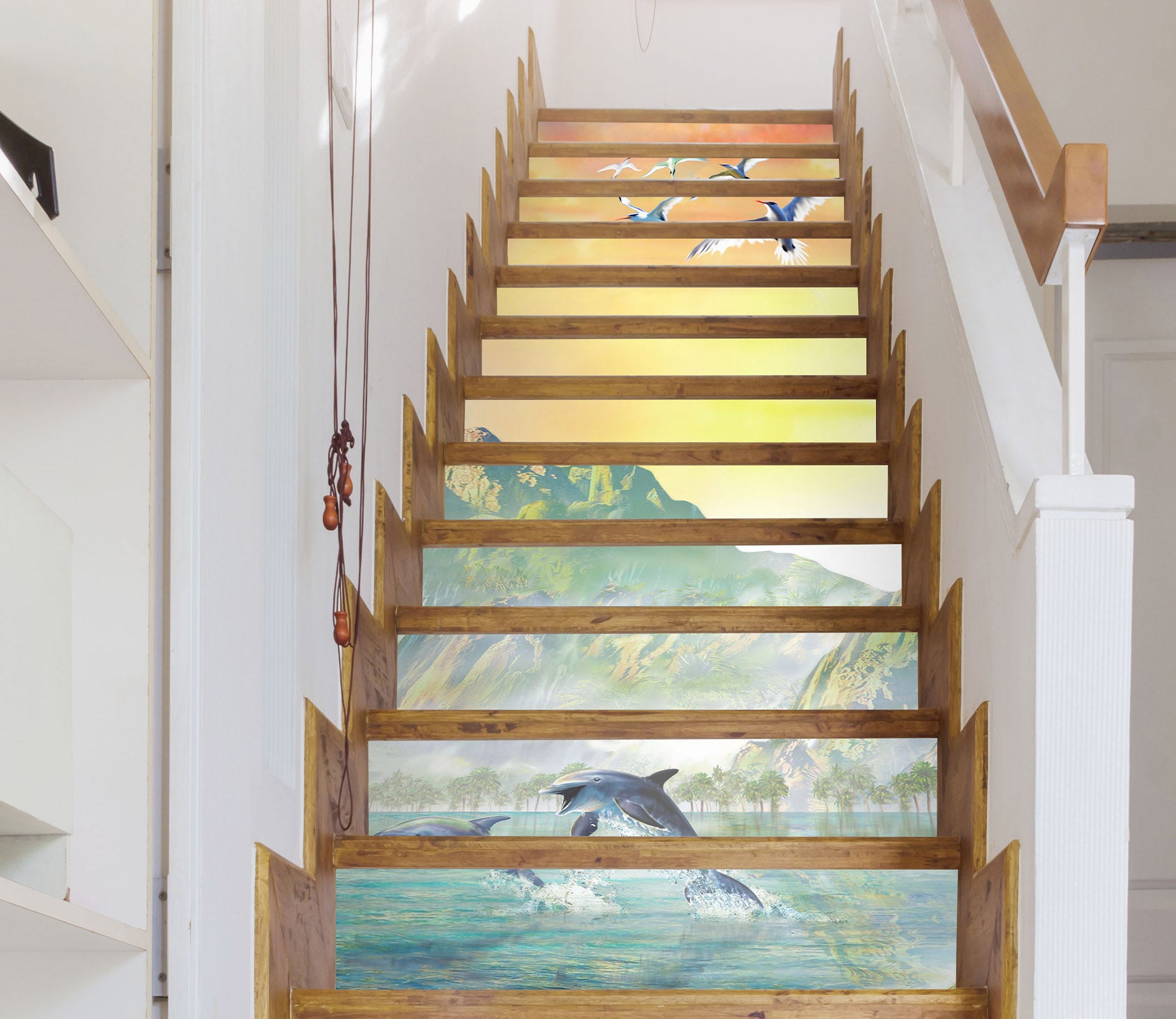 3D Jumping Dolphin 96200 Adrian Chesterman Stair Risers