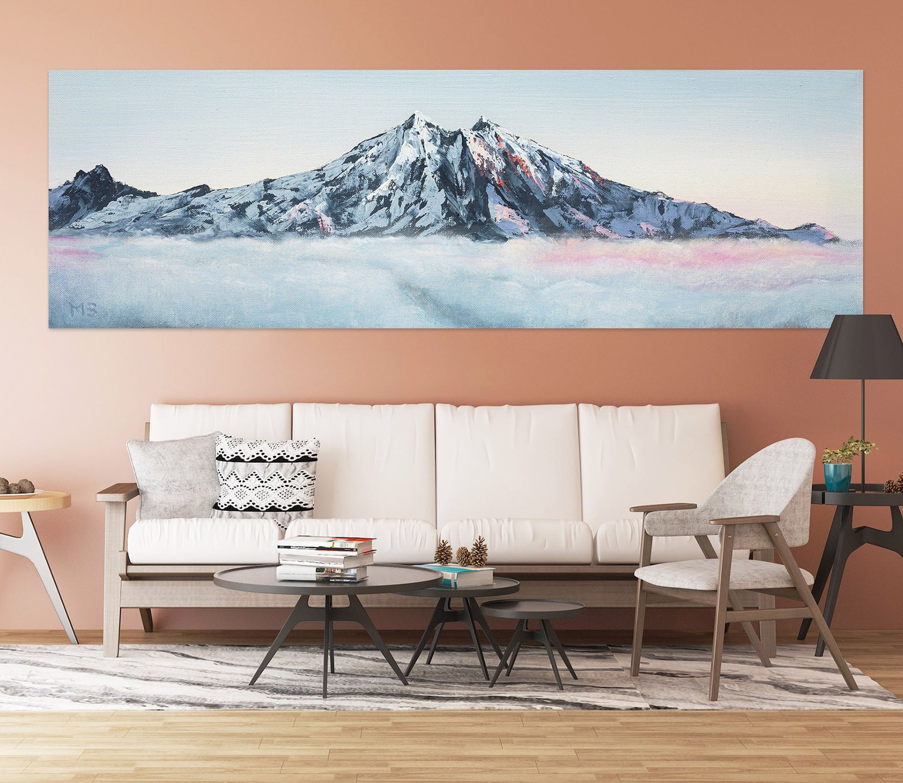 3D Snow Mountain 1804 Marina Zotova Wall Sticker