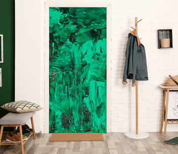 3D Green Pattern 21193 Door Mural