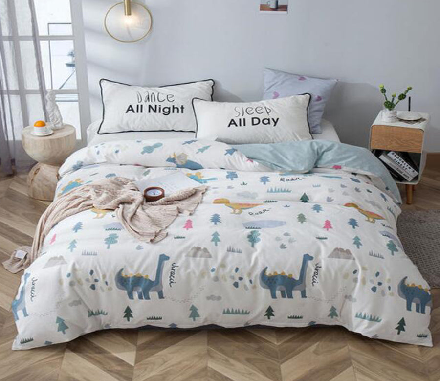 3D Little Dinosaurs 4203 Bed Pillowcases Quilt