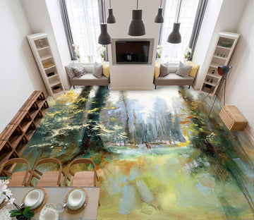 3D Trees Woods 99174 Anne Farrall Doyle Floor Mural