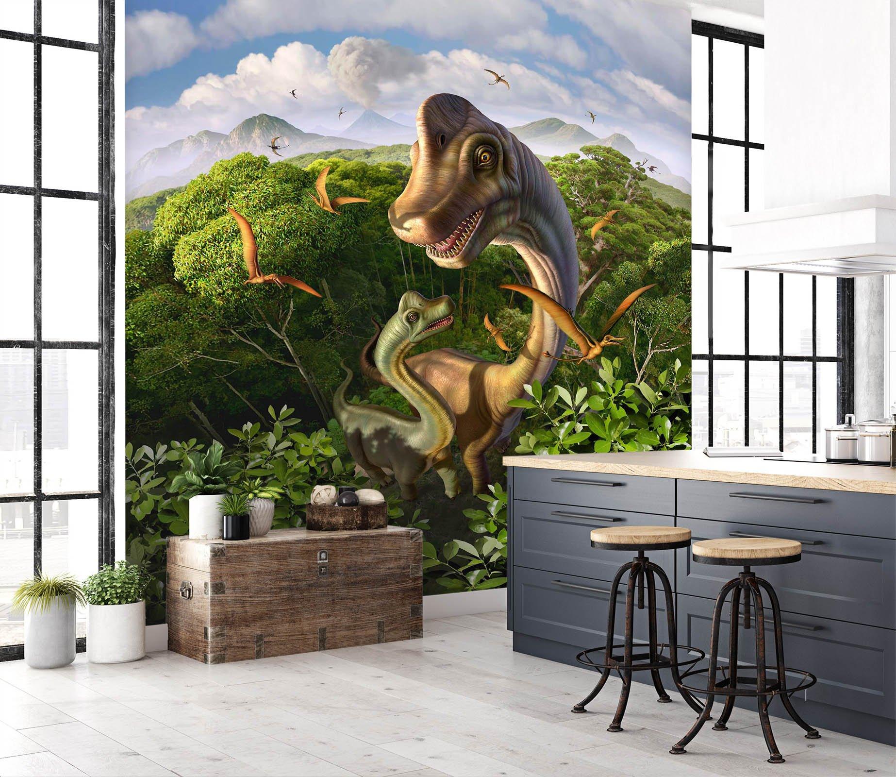 3D Brachiosaurus 1404 Jerry LoFaro Wall Mural Wall Murals Wallpaper AJ Wallpaper 2 