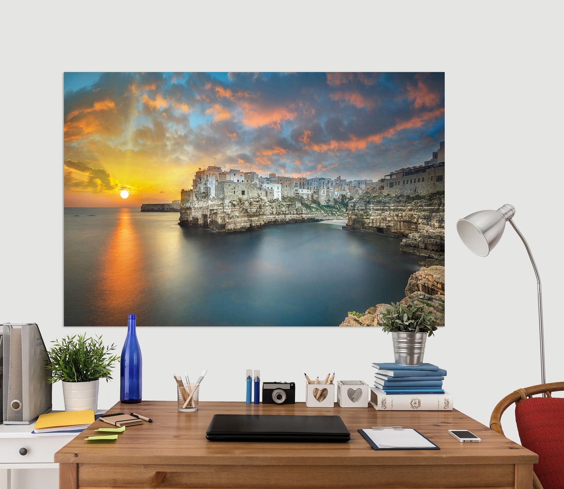 3D Sunset City 119 Marco Carmassi Wall Sticker Wallpaper AJ Wallpaper 2 