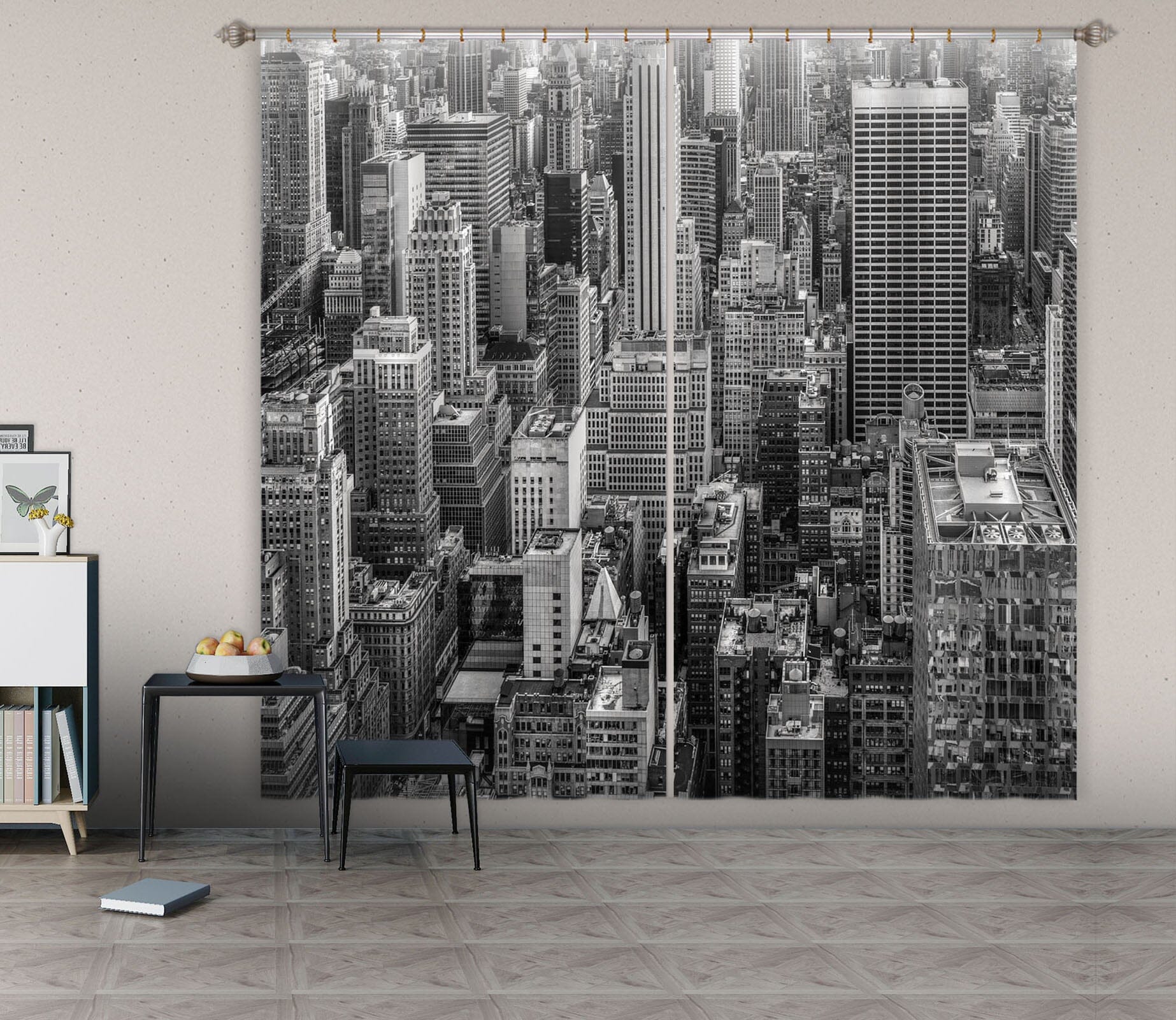 3D Grey Building 142 Marco Carmassi Curtain Curtains Drapes Curtains AJ Creativity Home 