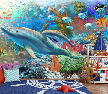 3D Colored Sea Floor 1413 Adrian Chesterman Wall Mural Wall Murals Wallpaper AJ Wallpaper 2 