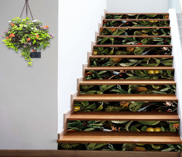 3D Bush Leaves 103223 Uta Naumann Stair Risers