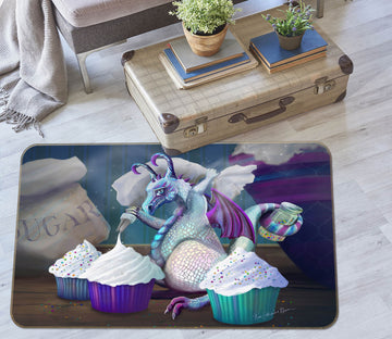 3D Cup Cake 3001 Rose Catherine Khan Rug Non Slip Rug Mat