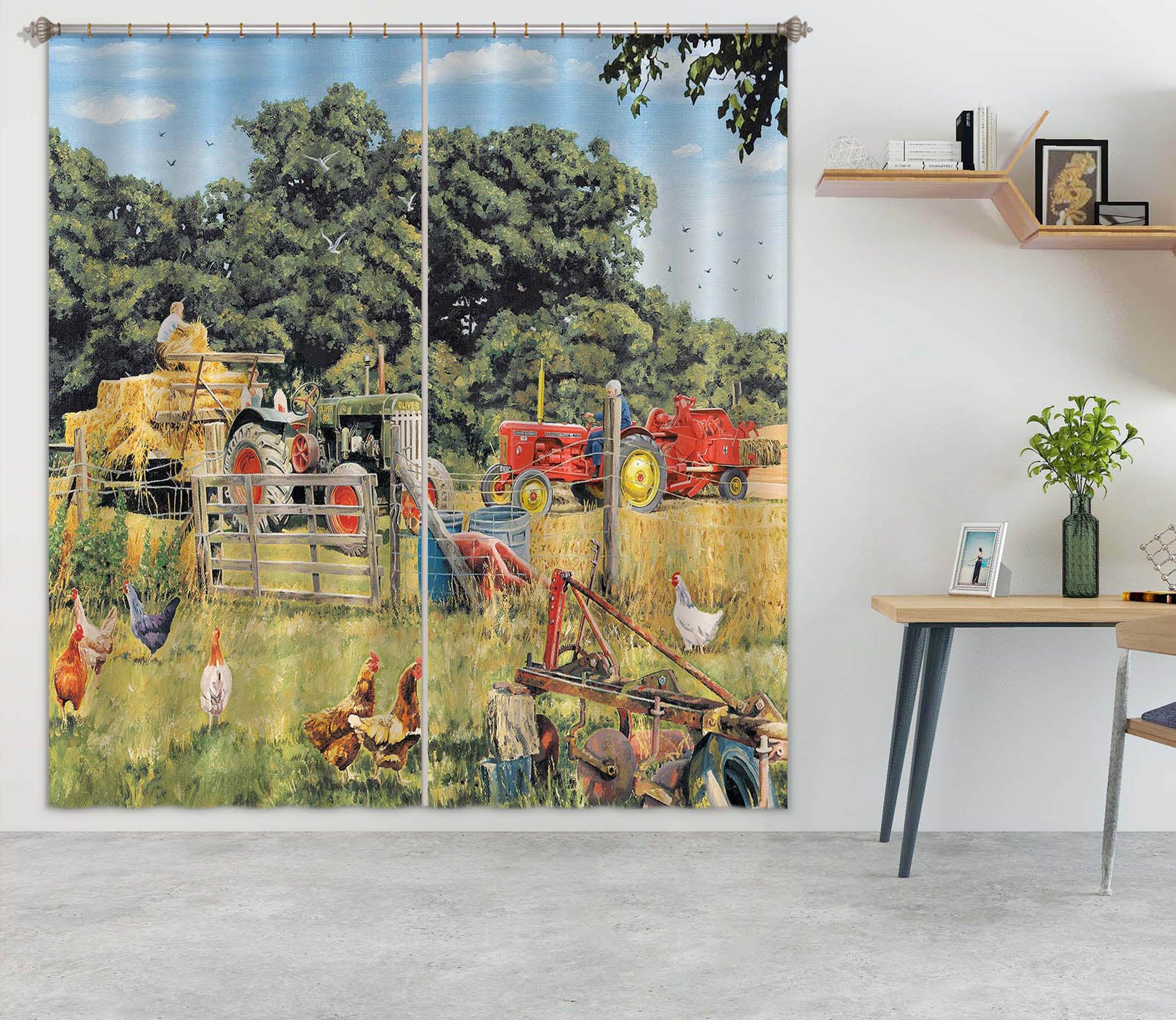 3D Farm 8938 Trevor Mitchell Curtain Curtains Drapes