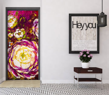 3D Purple Pattern 3185 Skromova Marina Door Mural