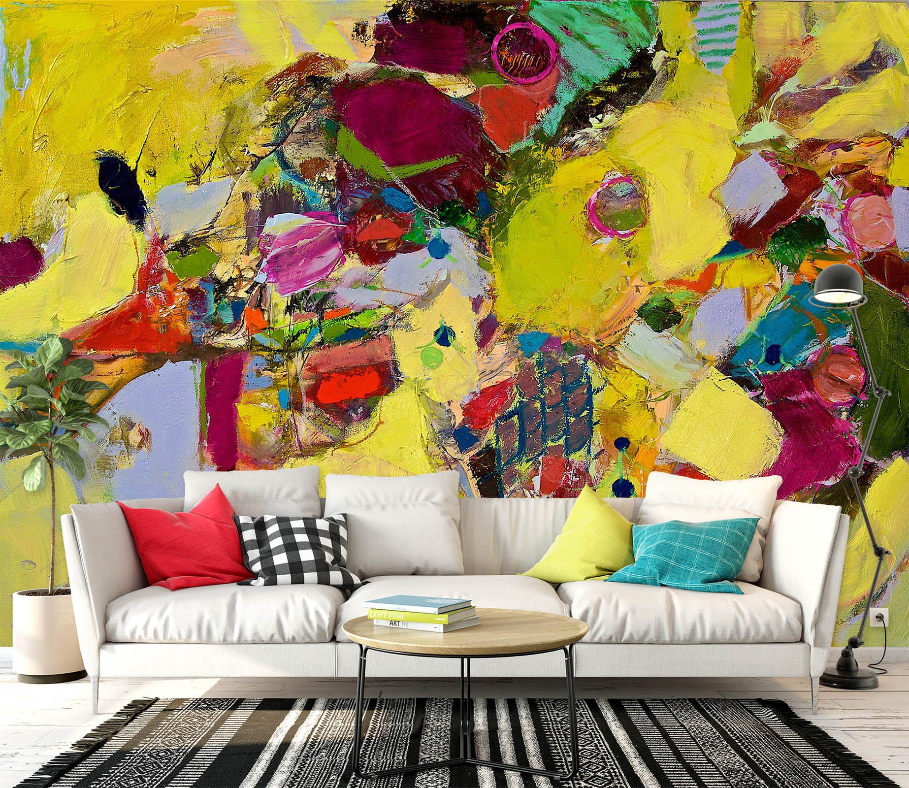 3D Color Graffiti 195 Allan P. Friedlander Wall Mural Wall Murals