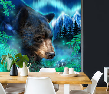 3D Aurora Bear 8411 Sheena Pike Wall Mural Wall Murals