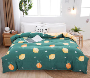 3D Lemon 2067 Bed Pillowcases Quilt