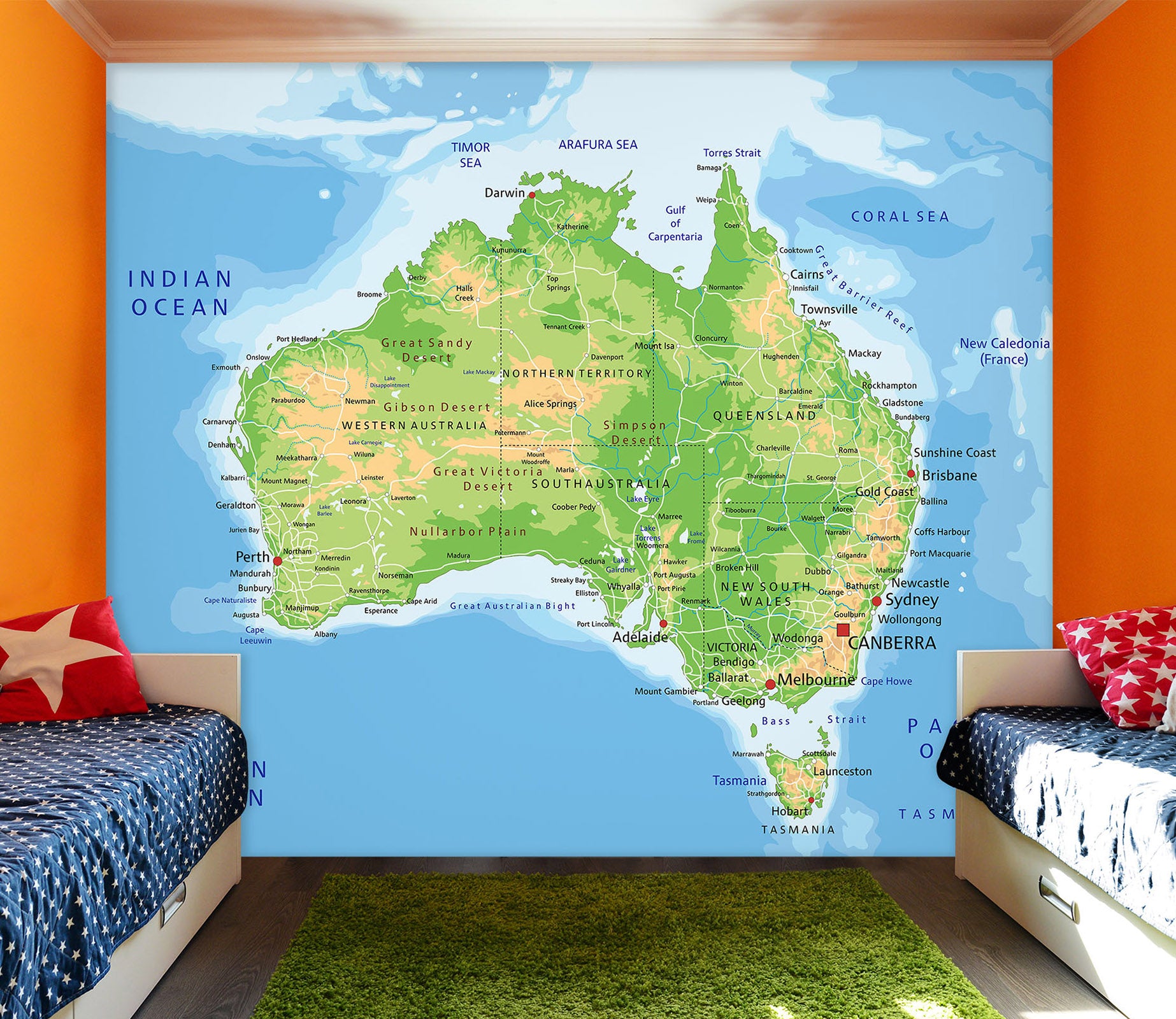 3D Map 58147 Wall Murals