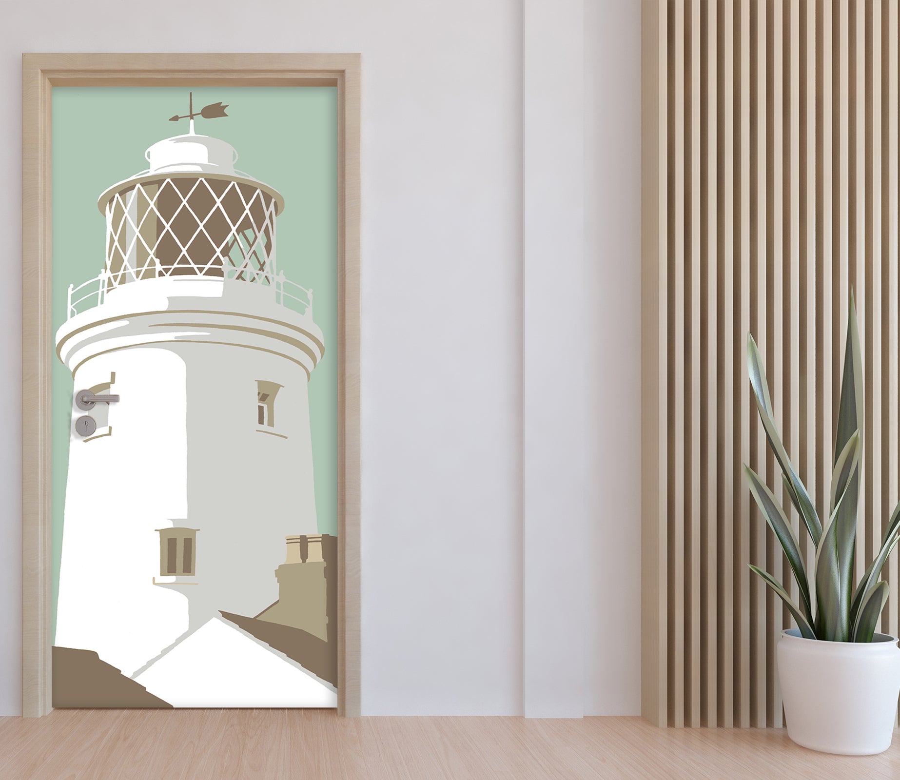 3D Lighthouse 9278 Steve Read Door Mural