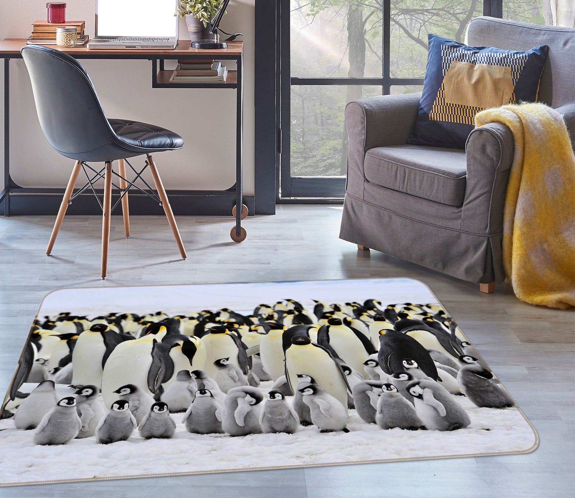 3D Penguin Group 38133 Animal Non Slip Rug Mat