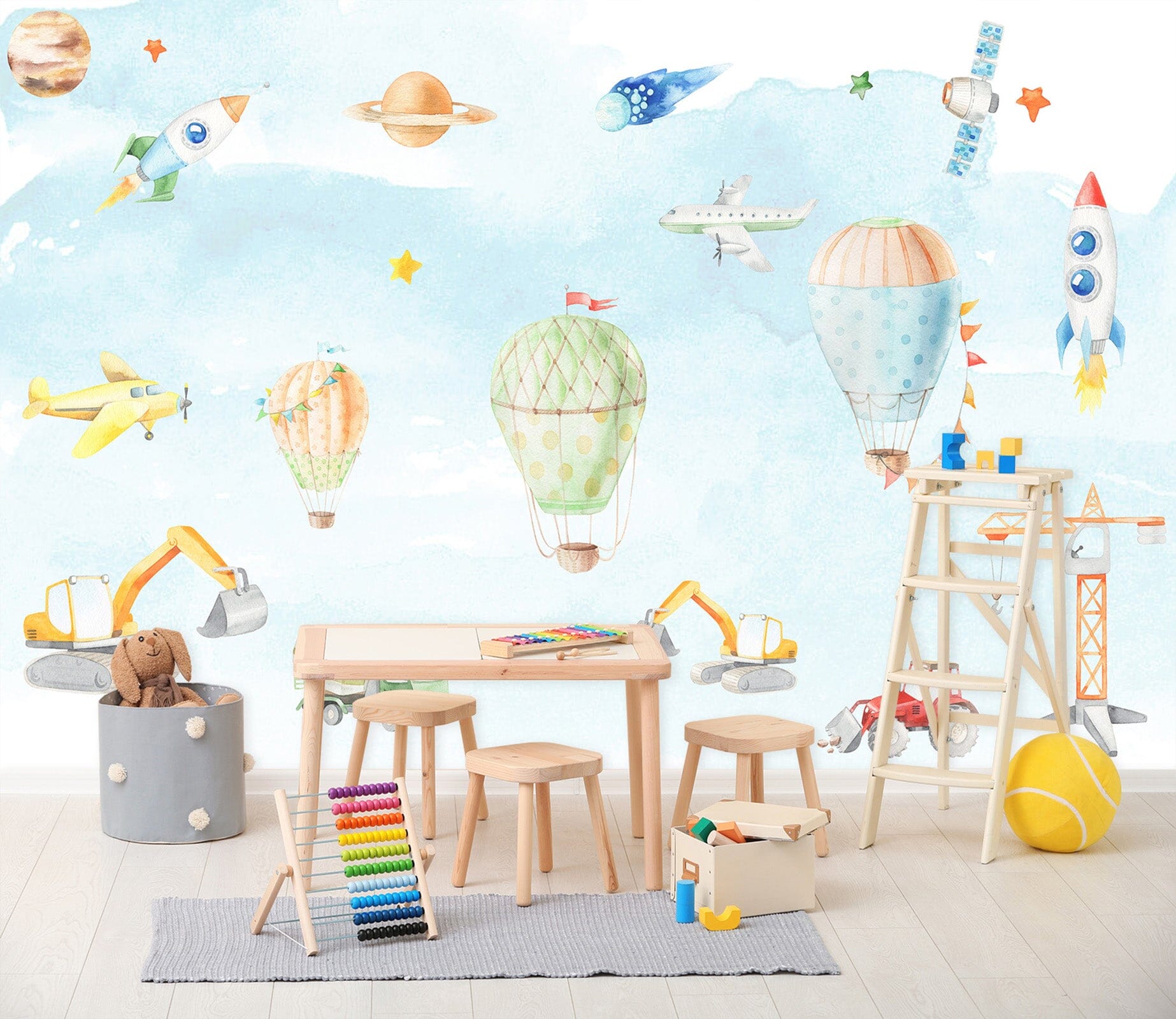 3D Colorful Balloons 027 Wall Murals Wallpaper AJ Wallpaper 2 