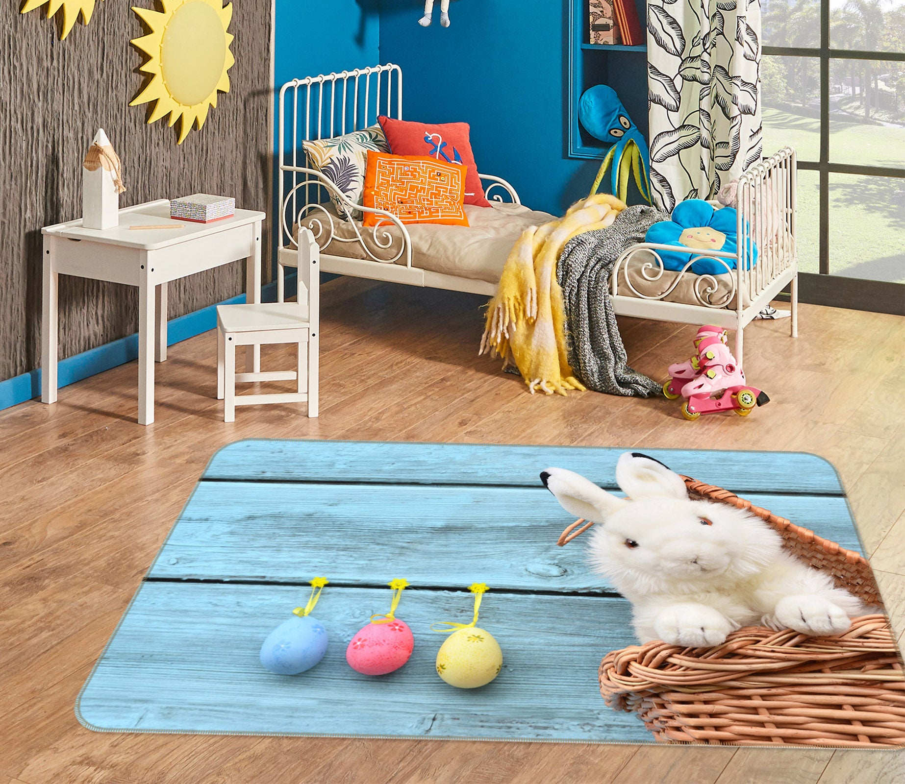 3D Rabbit Doll 38104 Animal Non Slip Rug Mat