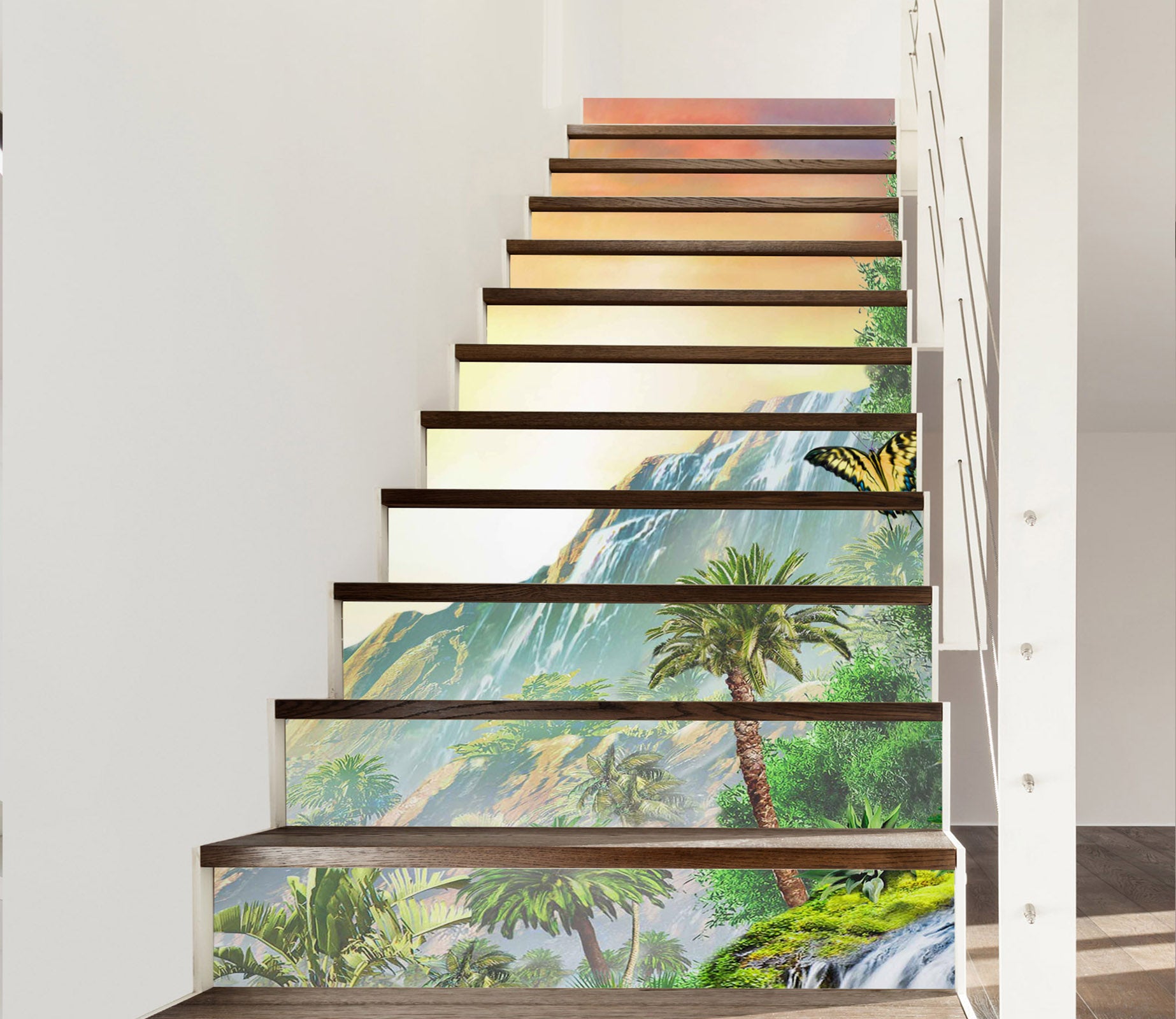 3D Jungle Trees 96201 Adrian Chesterman Stair Risers