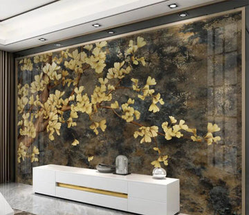 3D White Leaf Tree WC2325 Wall Murals