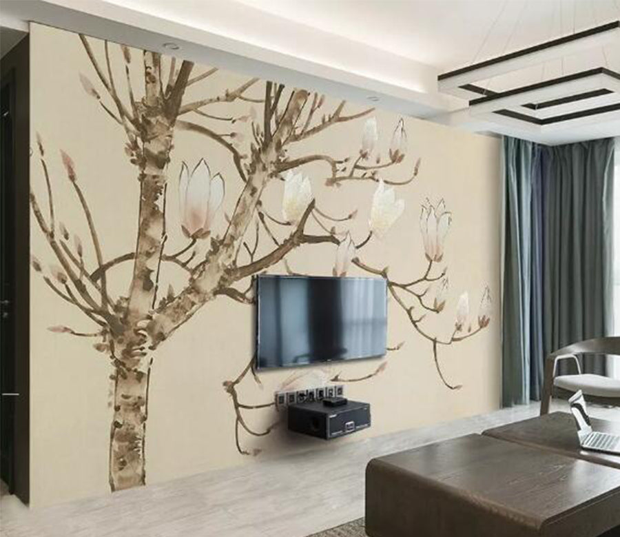 3D Draw Tree WC239 Wall Murals