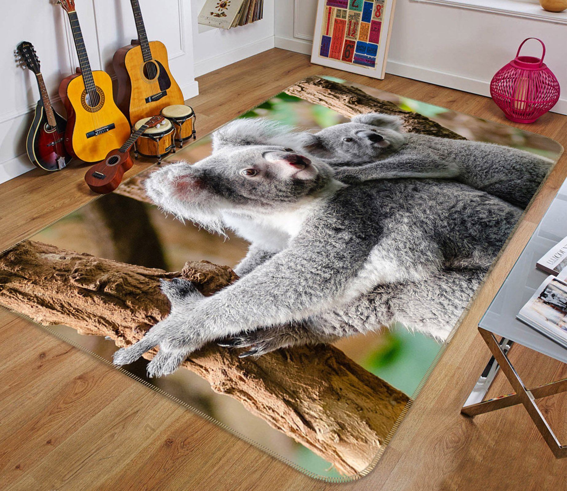 3D Koala 558 Animal Non Slip Rug Mat Mat AJ Creativity Home 