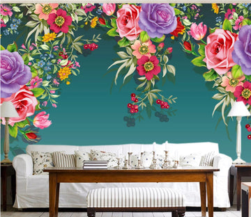 3D Rose Cherry WC339 Wall Murals