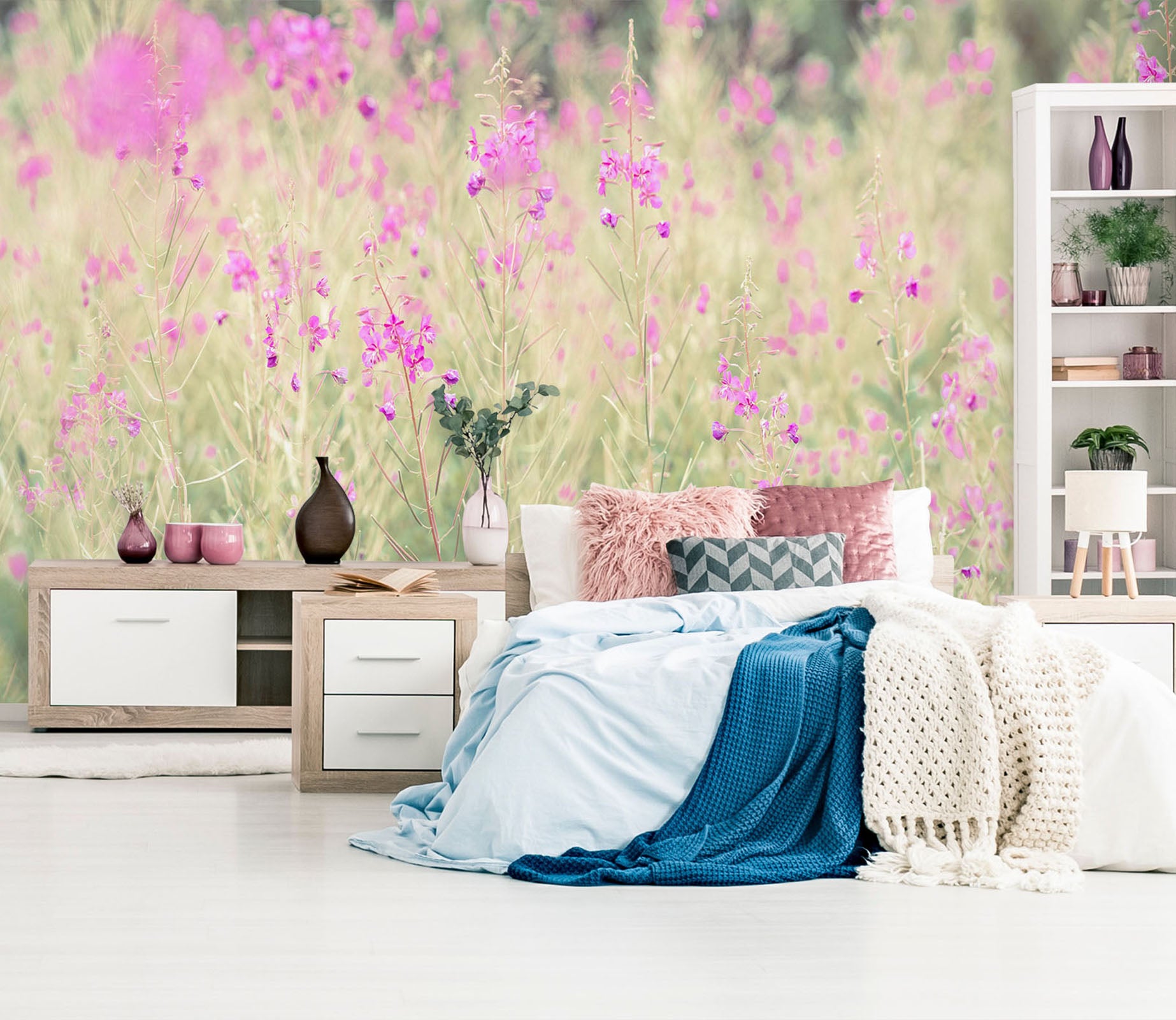 3D Wildflowers 6246 Assaf Frank Wall Mural Wall Murals