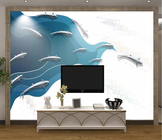 3D Fish 1634 Wall Murals Wallpaper AJ Wallpaper 2 
