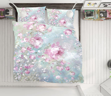 3D Rose Bunch 036 Debi Coules Bedding Bed Pillowcases Quilt Quiet Covers AJ Creativity Home 