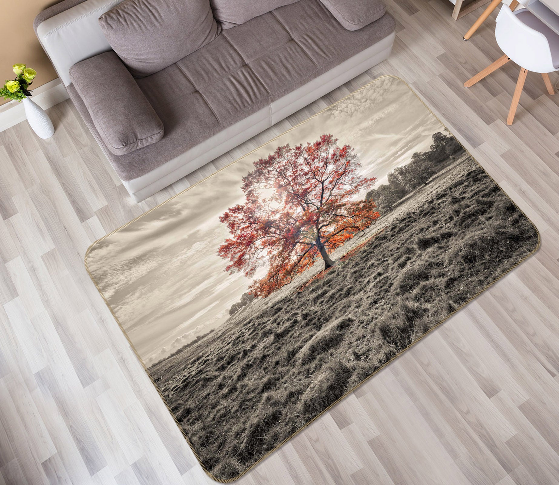 3D Prairie Mangrove 151 Assaf Frank Rug Non Slip Rug Mat